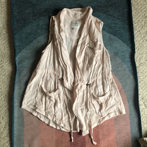 Torrid Gauzy Drape Front Vest - Picture 11 of 13